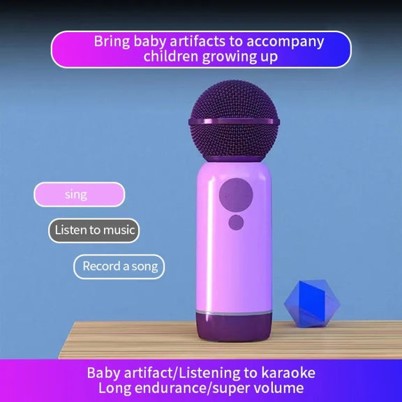 K1 Handheld Bluetooth Microphone Support Mobile Phone Connection(Purple)
