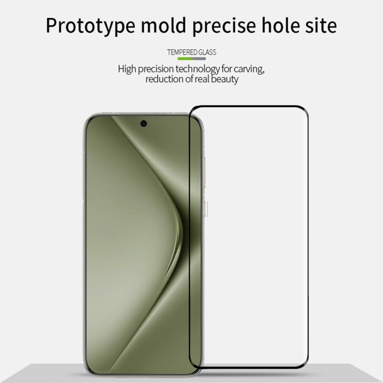 For Huawei Pura 70 Pro /70 Pro+ / 70 Ultra PINWUYO 9H 3D Hot Bending Tempered Glass Film(Black)