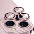 For iPhone 15 Pro / 15 Pro Max ENKAY Hat-Prince Glitter Rear Lens Aluminium Alloy Tempered Glass Film(Pink) - iPhone 15 Pro Tempered Glass by ENKAY | Online Shopping South Africa | PMC TechLife | Buy Now Pay Later Mobicred