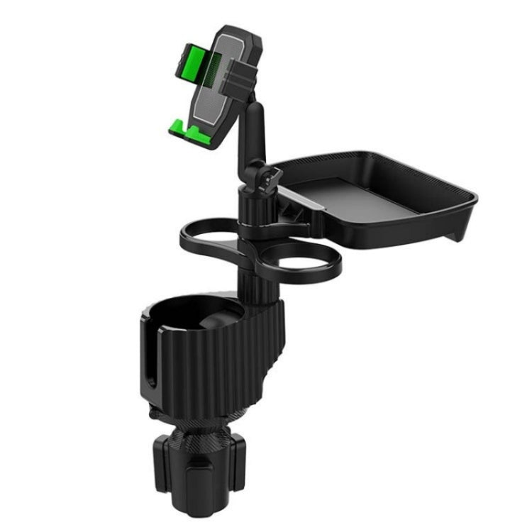 A06 Multifunctional Car Cup Mug Bottle Holder Mobile Phone Mount Stand Food Snack Tray Table(Green) - Car Drink Holders by PMC TechLife | Online Shopping South Africa | PMC TechLife | Buy Now Pay Later Mobicred