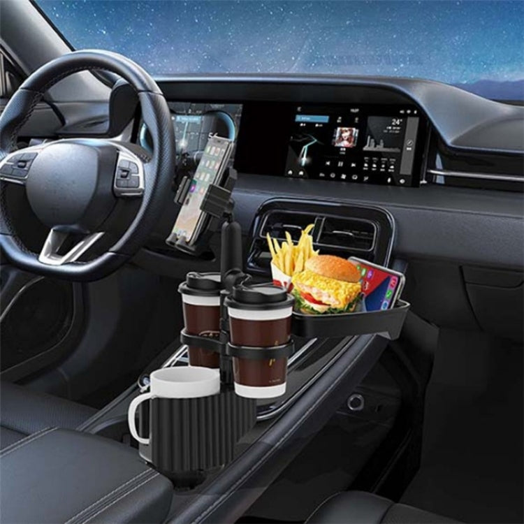 A06 Multifunctional Car Cup Mug Bottle Holder Mobile Phone Mount Stand Food Snack Tray Table(Green) - Car Drink Holders by PMC TechLife | Online Shopping South Africa | PMC TechLife | Buy Now Pay Later Mobicred