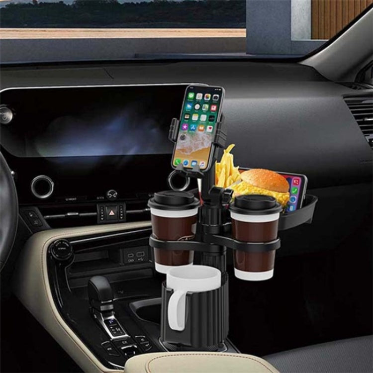 A06 Multifunctional Car Cup Mug Bottle Holder Mobile Phone Mount Stand Food Snack Tray Table(Green)