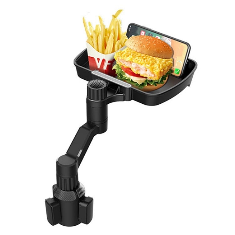 D09 Mobile Phone Stand Plastic Car Cup Holder Mount Food Snack Rotation Tray - free shipping - PMC TechLife - Order now!