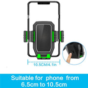 D04 Wth 2 Coffee Cup Car Cup Holder Adjustable Rotating Cell Phone Car Mount Holder(Green)