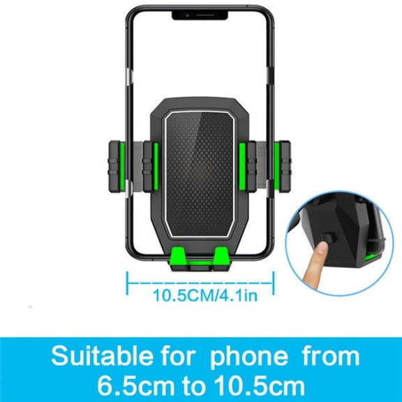 D04 Wth 2 Coffee Cup Car Cup Holder Adjustable Rotating Cell Phone Car Mount Holder(Green)