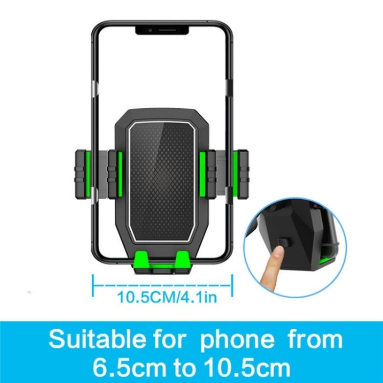 D08 With Adjustable Snack Cup Cup Holder Phone Mount For Car Phone Clamping Mount Holder(Green) - Car Drink Holders by PMC TechLife | Online Shopping South Africa | PMC TechLife | Buy Now Pay Later Mobicred