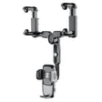 R009 Universal Vehicle Retractable Phone Clip Holder Car Rearview Mirror Cell Phone Mount(Black) - Car Holders by PMC TechLife | Online Shopping South Africa | PMC TechLife | Buy Now Pay Later Mobicred