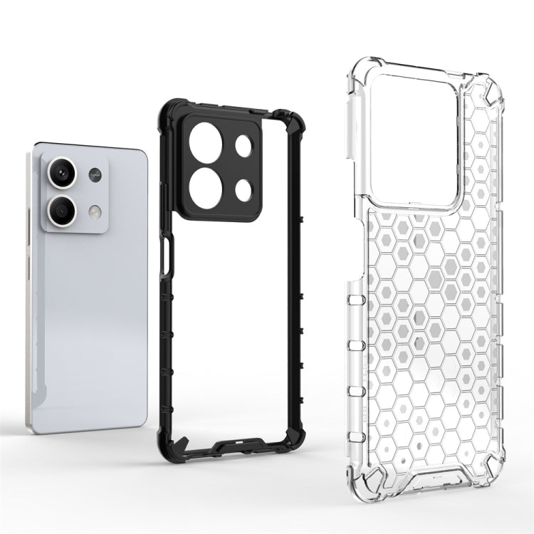 For Redmi Note 13 Shockproof Honeycomb Phone Case(Blue) - Note 13 Cases by PMC TechLife | Online Shopping South Africa | PMC TechLife | Buy Now Pay Later Mobicred