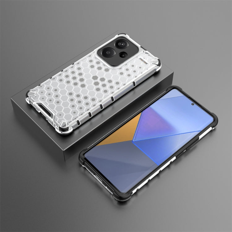 For Redmi Note 13 Pro+ Shockproof Honeycomb Phone Case(White) - Note 13 Pro+ Cases by PMC TechLife | Online Shopping South Africa | PMC TechLife
