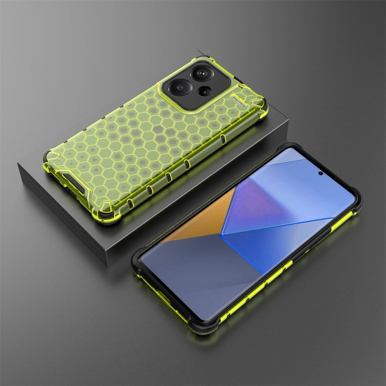 For Redmi Note 13 Pro+ Shockproof Honeycomb Phone Case(Green) - Note 13 Pro+ Cases by PMC TechLife | Online Shopping South Africa | PMC TechLife | Buy Now Pay Later Mobicred