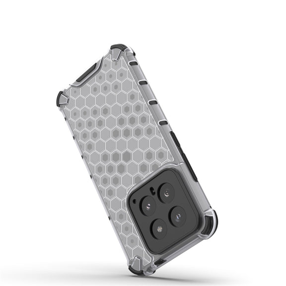 For Xiaomi 14 Shockproof Honeycomb Phone Case(Black)