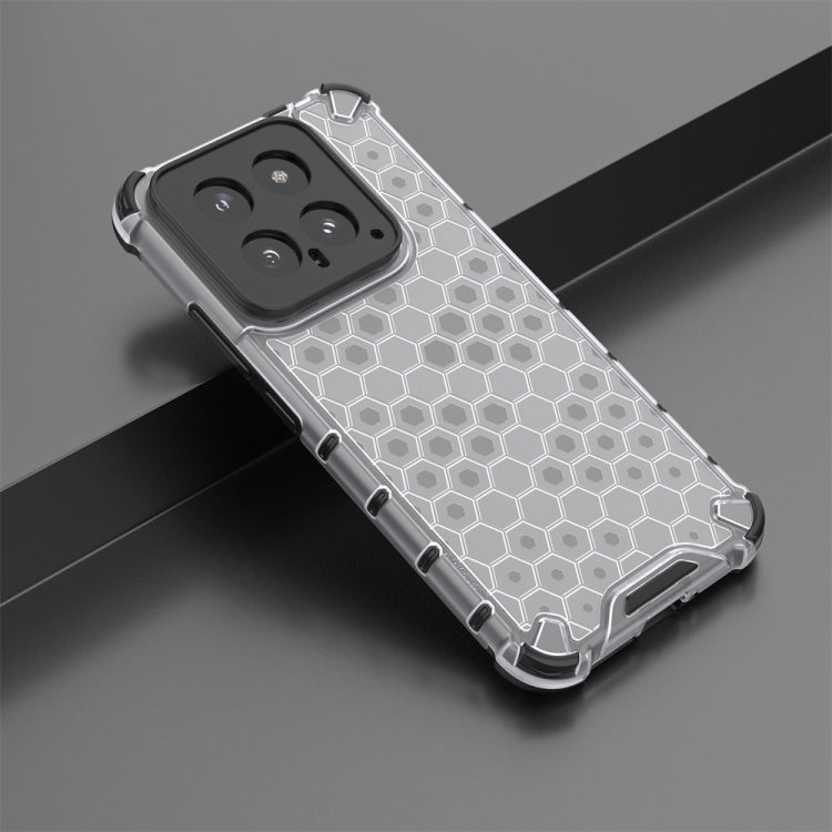 For Xiaomi 14 Shockproof Honeycomb Phone Case(White) - 14 Cases by PMC TechLife | Online Shopping South Africa | PMC TechLife | Buy Now Pay Later Mobicred