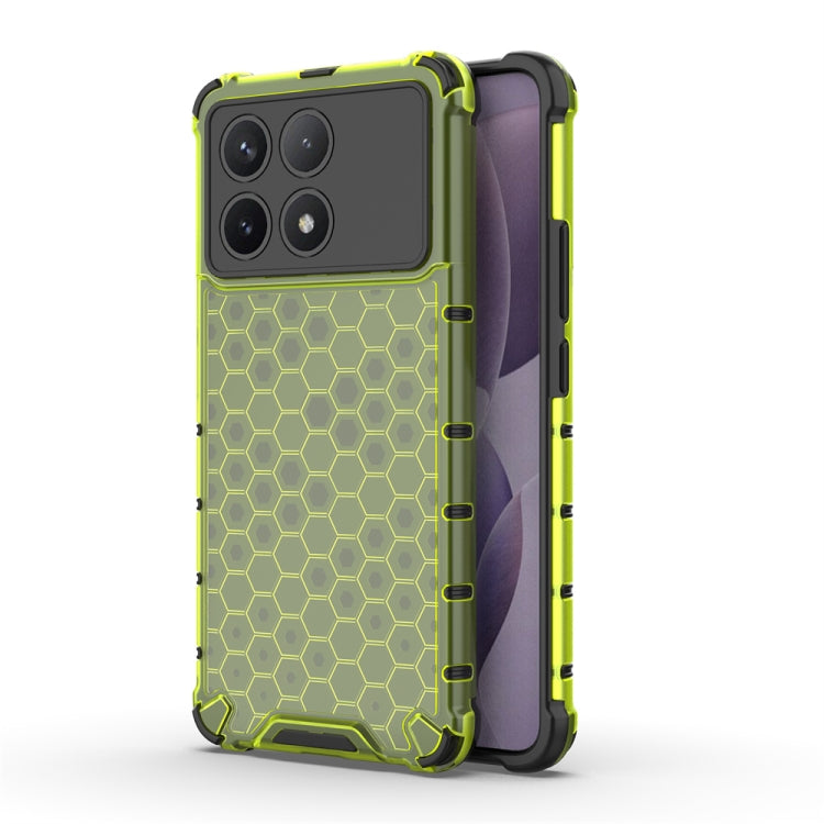 For Redmi K70 Pro Shockproof Honeycomb Phone Case(Green) - K70 Pro Cases by PMC TechLife | Online Shopping South Africa | PMC TechLife | Buy Now Pay Later Mobicred