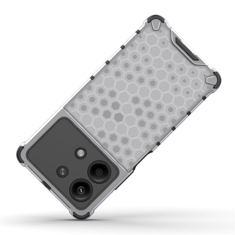 For Redmi Note 13R Pro Shockproof Honeycomb Phone Case(White) - Xiaomi Cases by PMC TechLife | Online Shopping South Africa | PMC TechLife | Buy Now Pay Later Mobicred