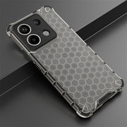 For Xiaomi Poco X6 Shockproof Honeycomb Phone Case(Black)