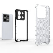 For Xiaomi Poco X6 Shockproof Honeycomb Phone Case(Red)
