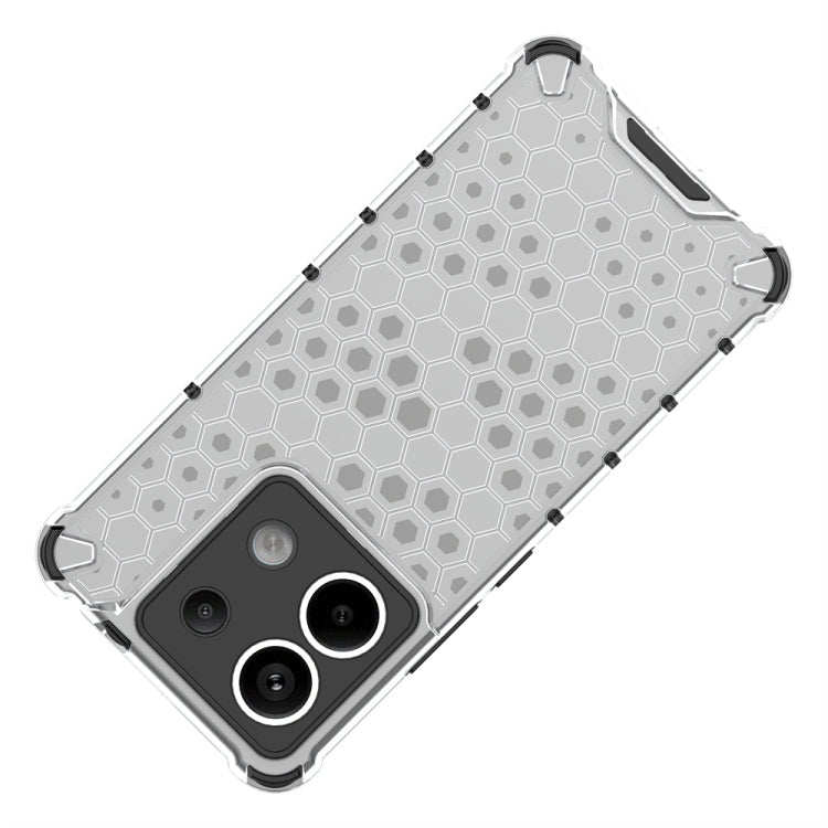For Xiaomi Poco X6 Shockproof Honeycomb Phone Case(Blue)