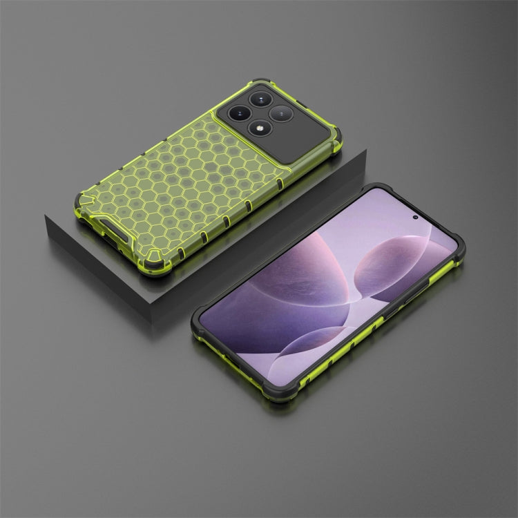 For Xiaomi Poco X6 Pro Shockproof Honeycomb Phone Case(Green) - Xiaomi Cases by PMC TechLife | Online Shopping South Africa | PMC TechLife | Buy Now Pay Later Mobicred