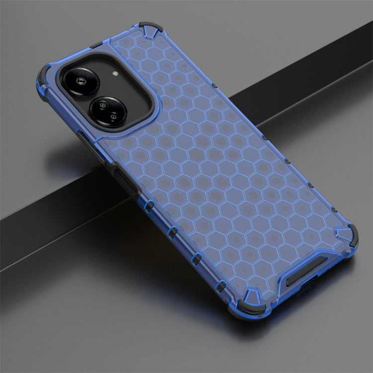 For  Redmi 13C 4G Shockproof Honeycomb Phone Case(Blue) - Xiaomi Cases by PMC TechLife | Online Shopping South Africa | PMC TechLife | Buy Now Pay Later Mobicred
