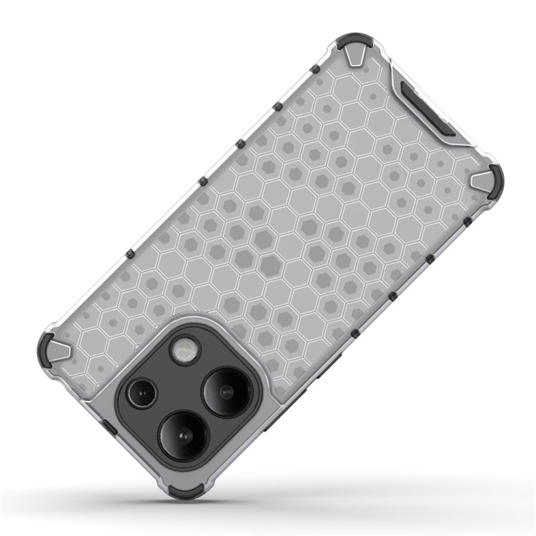 For Redmi Note 13 4G Global Shockproof Honeycomb Phone Case(Blue)