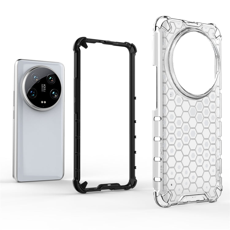 For Xiaomi 14 Ultra Shockproof Honeycomb Phone Case(Green) - 14 Ultra Cases by PMC TechLife | Online Shopping South Africa | PMC TechLife | Buy Now Pay Later Mobicred