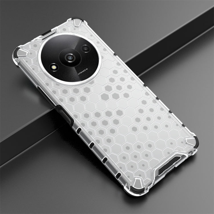 For Xiaomi Redmi A3 Shockproof Honeycomb Phone Case(White) - Xiaomi Cases by PMC TechLife | Online Shopping South Africa | PMC TechLife | Buy Now Pay Later Mobicred