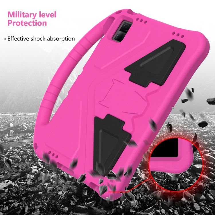 For Lenovo Tab M10 5G 2023 EVA Shockproof Tablet Case with Holder(Rose Red) - Lenovo by PMC TechLife | Online Shopping South Africa | PMC TechLife | Buy Now Pay Later Mobicred