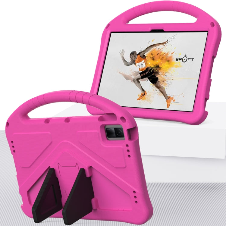 For Lenovo Tab M10 5G 2023 EVA Shockproof Tablet Case with Holder(Rose Red) - Lenovo by PMC TechLife | Online Shopping South Africa | PMC TechLife | Buy Now Pay Later Mobicred