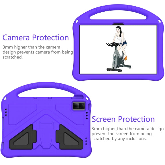For Lenovo Tab M10 5G 2023 EVA Shockproof Tablet Case with Holder(Purple)