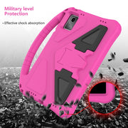 For Lenovo Tab M11 /Xiaoxin Pad 11 2024 EVA Shockproof Tablet Case with Holder(Rose Red)