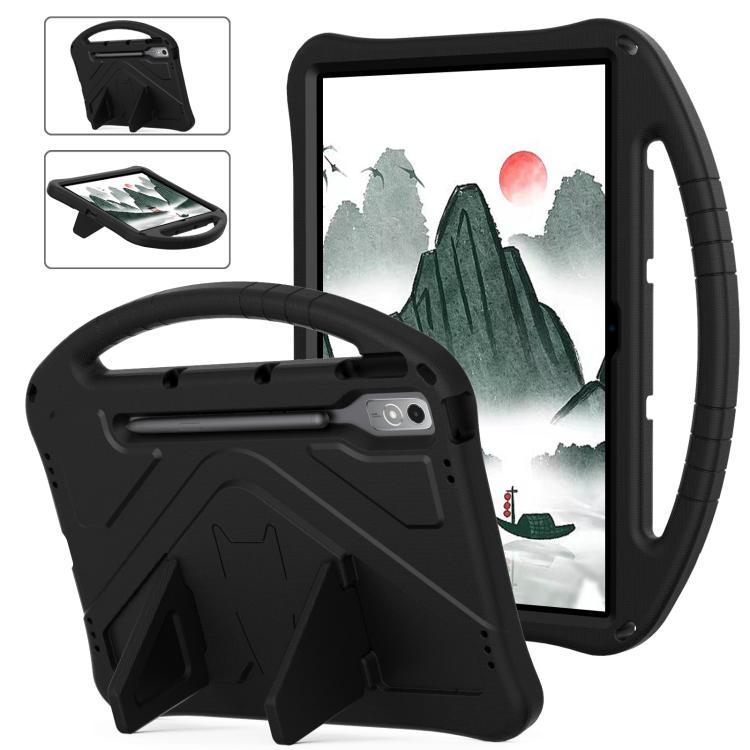 For Lenovo Xiaoxin Pad Pro 12.7 2025 EVA Shockproof Tablet Case with Holder(Black) - Lenovo by PMC TechLife | Online Shopping South Africa | PMC TechLife | Buy Now Pay Later Mobicred