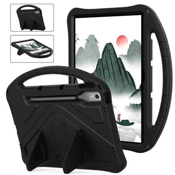 For Lenovo Xiaoxin Pad Pro 12.7 2025 EVA Shockproof Tablet Case with Holder(Black)