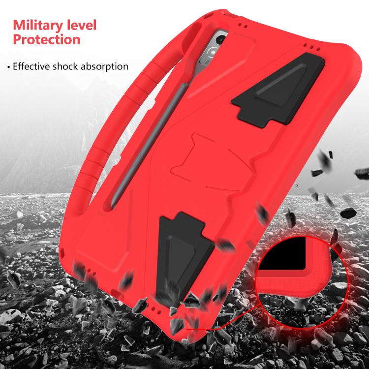 For Lenovo Xiaoxin Pad Pro 12.7 2025 EVA Shockproof Tablet Case with Holder(Red) - Lenovo by PMC TechLife | Online Shopping South Africa | PMC TechLife | Buy Now Pay Later Mobicred