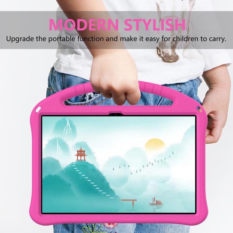 For Lenovo Xiaoxin Pad Pro 12.7 2025 EVA Shockproof Tablet Case with Holder(Rose Red) - Lenovo by PMC TechLife | Online Shopping South Africa | PMC TechLife | Buy Now Pay Later Mobicred
