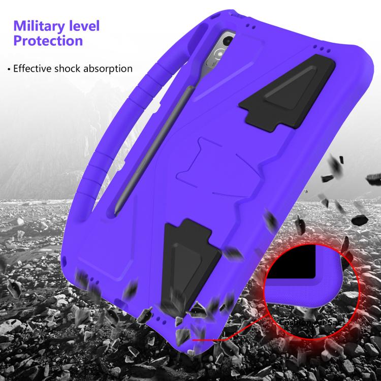 For Lenovo Xiaoxin Pad Pro 12.7 2025 EVA Shockproof Tablet Case with Holder(Purple) - Lenovo by PMC TechLife | Online Shopping South Africa | PMC TechLife | Buy Now Pay Later Mobicred