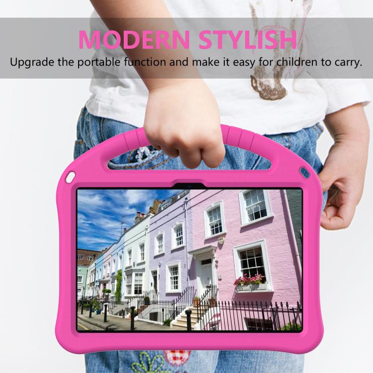 For Lenovo Tab TB-311 / WIFI 10.1 2025 EVA Shockproof Tablet Case with Holder(Rose Red) - Lenovo by PMC TechLife | Online Shopping South Africa | PMC TechLife | Buy Now Pay Later Mobicred