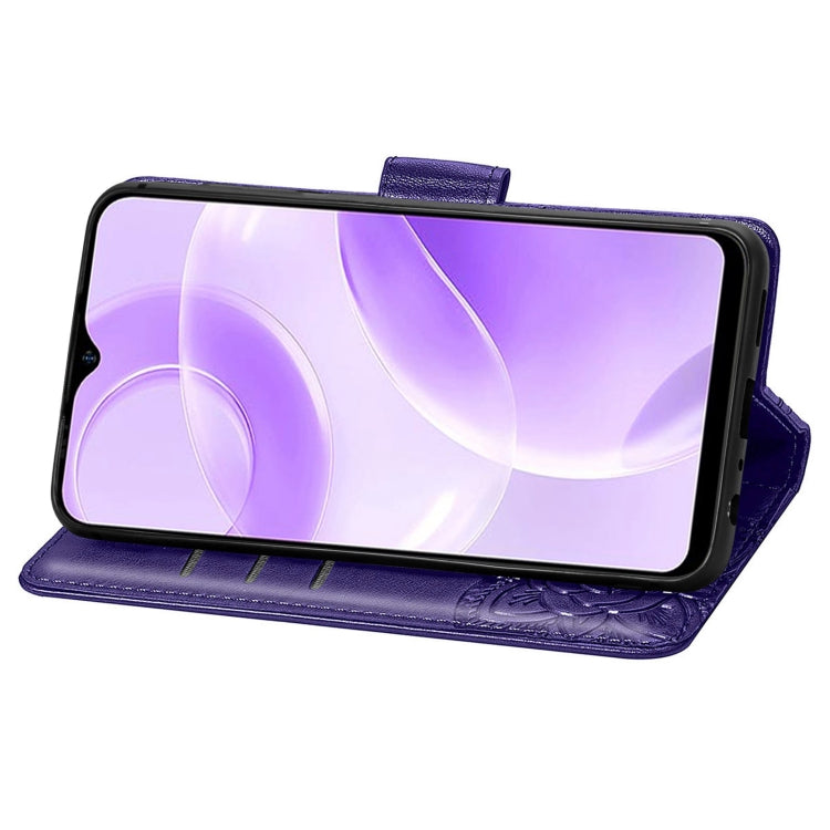 For Ulefone Note 15 Butterfly Love Flower Embossed Leather Phone Case(Purple) - free shipping - PMC Jewellery - Order now!