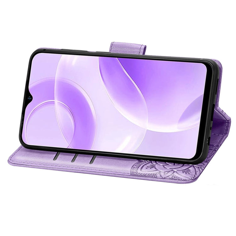 For Ulefone Note 15 Butterfly Love Flower Embossed Leather Phone Case(Lavender) - Ulefone Cases by PMC Jewellery | Online Shopping South Africa | PMC Jewellery | Buy Now Pay Later Mobicred