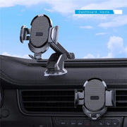 D33 With Air Vent Clip Suction Cup Base Gravity Sensing Car Phone Holder Bracket(Red)