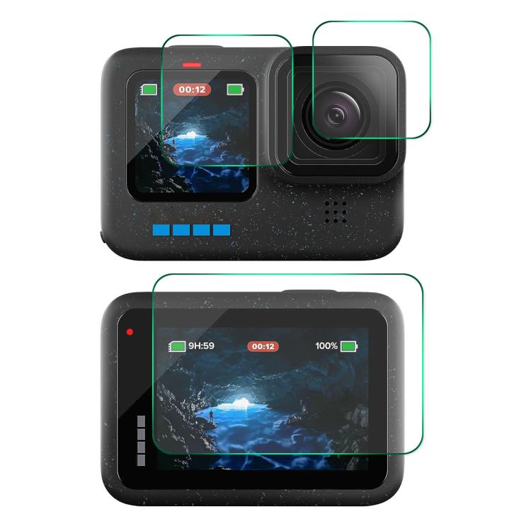 For GoPro HERO12 Black ENKAY Hat-Prince 9H 0.2mm High Alumina-silicon Front ��� Back Camera Tempered Glass Film - Protective Film by ENKAY | Online Shopping South Africa | PMC TechLife | Buy Now Pay Later Mobicred