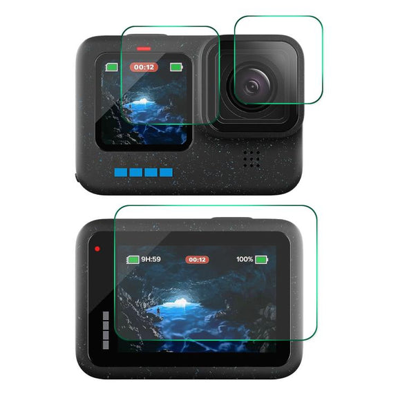 For GoPro HERO12 Black ENKAY Hat-Prince 9H 0.2mm High Alumina-silicon Front ��� Back Camera Tempered Glass Film