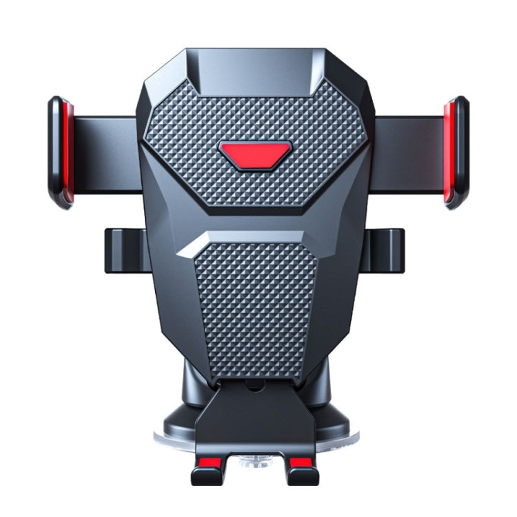 D25+105+K5 Auto Locking Car Phone Clip Telescopic Suction Cup Dashboard Phone Mount Holder(Red) - Universal Car Holders by PMC TechLife | Online Shopping South Africa | PMC TechLife | Buy Now Pay Later Mobicred