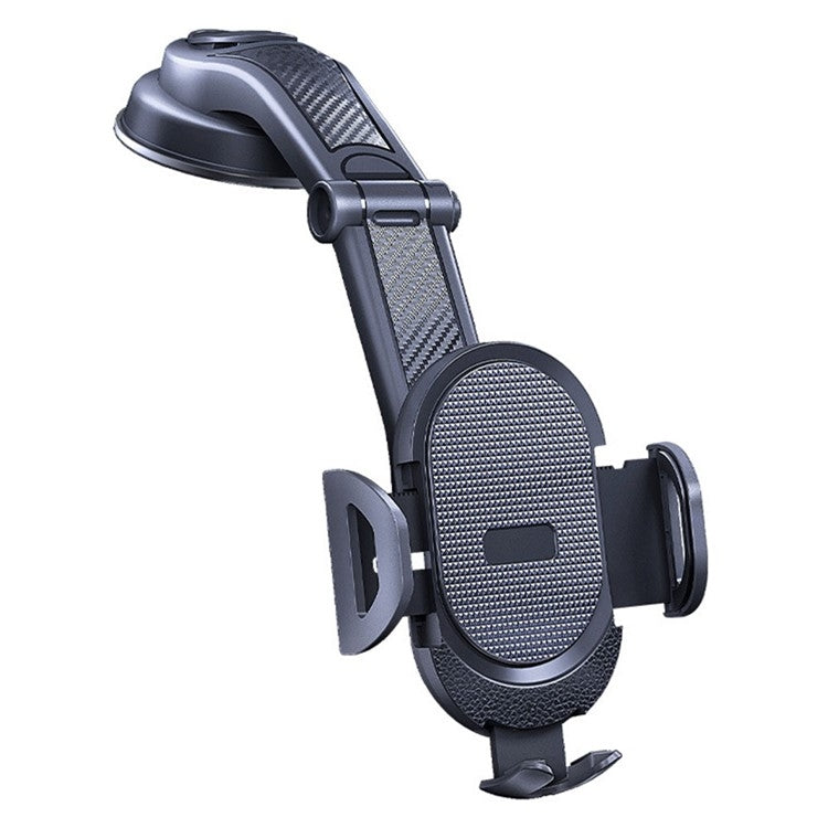 ES33 Car Mobile Phone Holder Bracket Carbon Fiber 360 Degree Rotation Suction Cup Mount(Black) - Universal Car Holders by PMC TechLife | Online Shopping South Africa | PMC TechLife | Buy Now Pay Later Mobicred