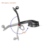 ES33 Car Mobile Phone Holder Bracket Carbon Fiber 360 Degree Rotation Suction Cup Mount(Red)