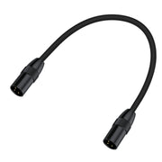 JUNSUNMAY XLR Male to Male Mic Cord 3 Pin Audio Cable Balanced Shielded Cable, Length:1m