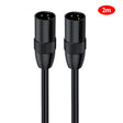 JUNSUNMAY XLR Male to Male Mic Cord 3 Pin Audio Cable Balanced Shielded Cable, Length:2m - Microphone Audio Cable & Connector by JUNSUNMAY | Online Shopping South Africa | PMC TechLife | Buy Now Pay Later Mobicred
