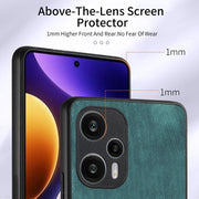 For Xiaomi Poco F5 Retro Skin-feel Ring Card Wallet Phone Case(Green)