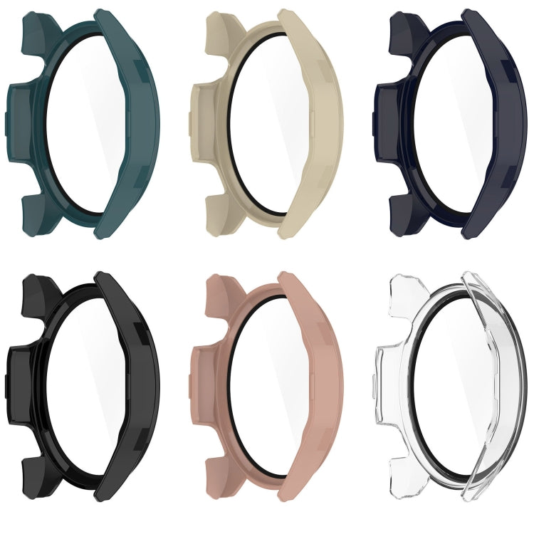 For Huawei Watch GT 4 46mm PC + Tempered Film Integrated Watch Protective Case(Ivory White) - Watch Cases by PMC TechLife | Online Shopping South Africa | PMC TechLife | Buy Now Pay Later Mobicred