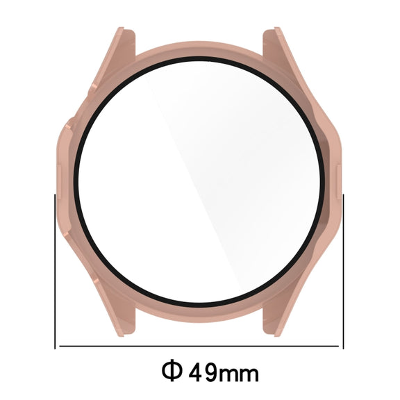 For Huawei Watch GT 4 46mm PC + Tempered Film Integrated Watch Protective Case(Blue)