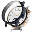 For Huawei Watch GT 4 41mm PC + Tempered Film Integrated Watch Protective Case(Blue) - Watch Cases by PMC TechLife | Online Shopping South Africa | PMC TechLife | Buy Now Pay Later Mobicred